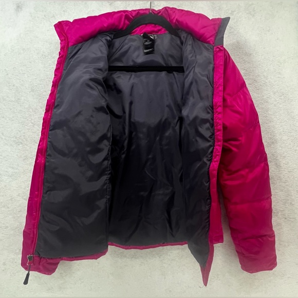 Women’s NorthFace 550 Chevron Puffer Jacket- Pink-‎ Size Small G16 - Picture 3 of 10